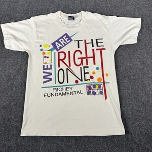 Vintage 90s We Are The Right One Shirt Single Stitch Richey Fundamental USA Tee